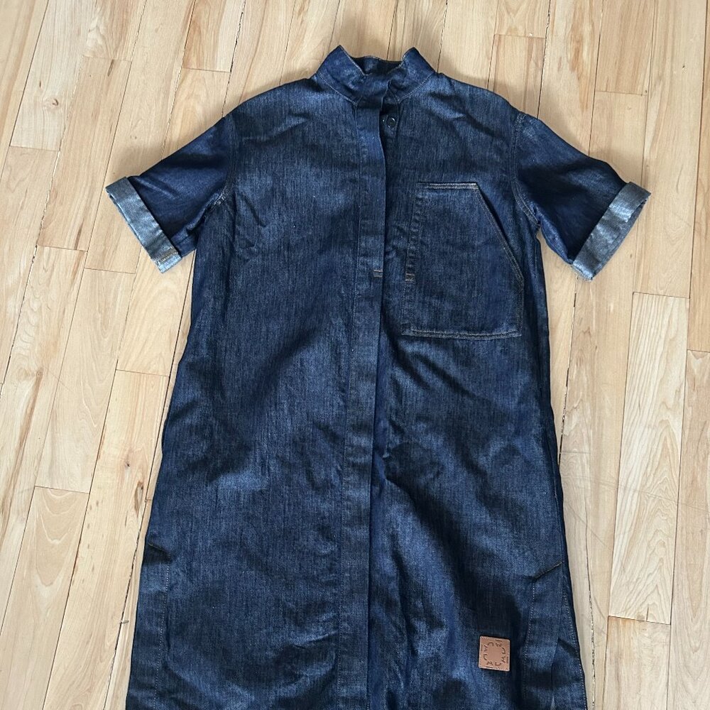 Adolfo Dominguez Denim Smock Dress